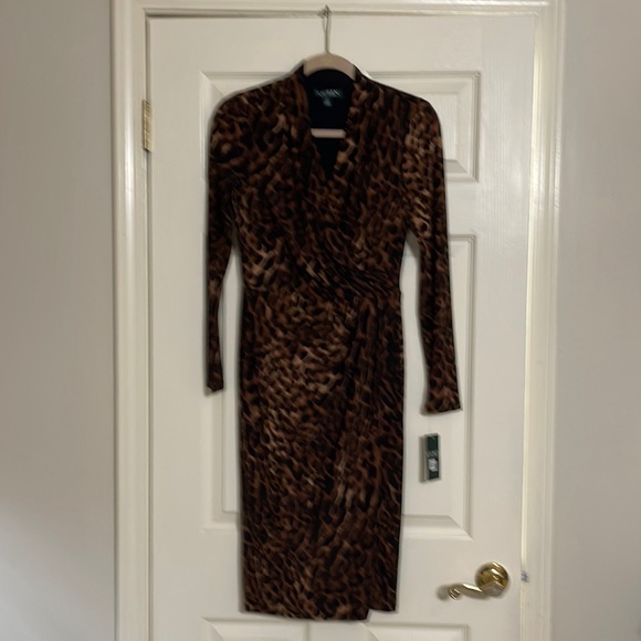 NWT Ralph Lauren leopard cheetah dress - Picture 1 of 3
